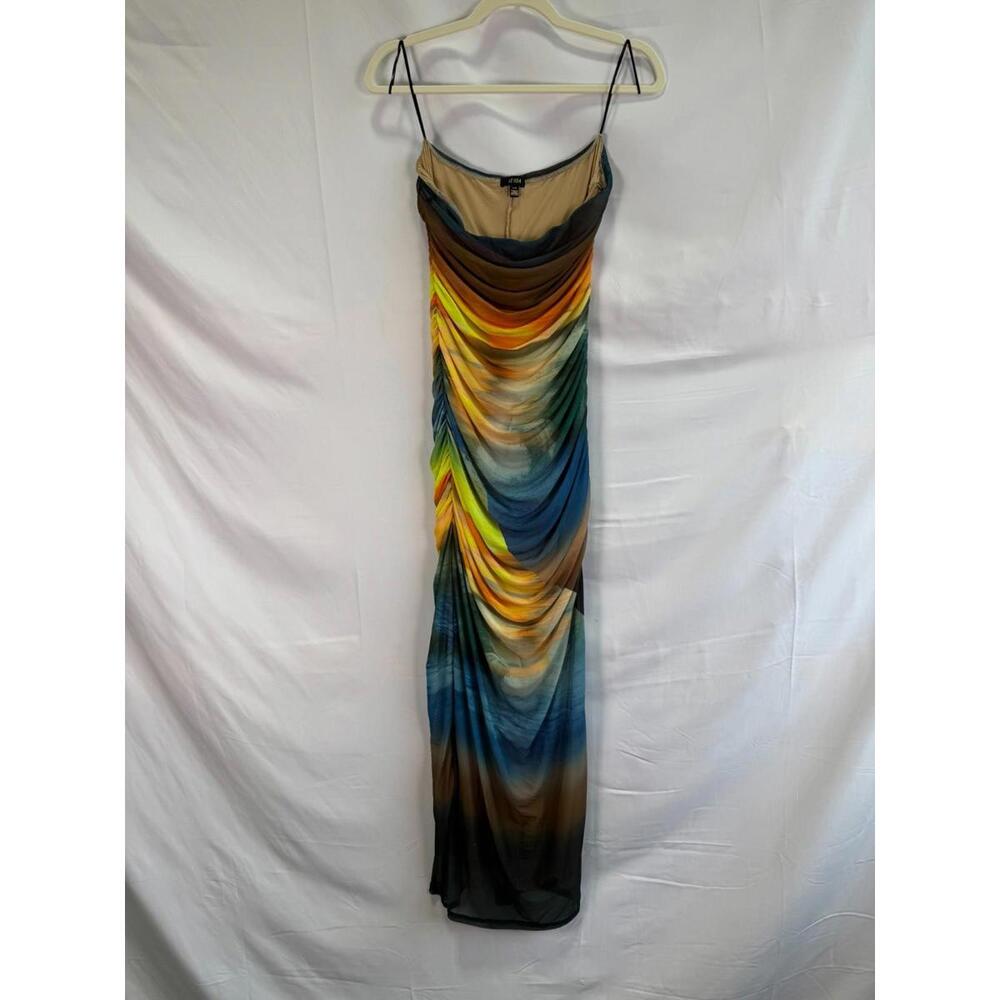AFRM Multicolored Marlo Maxi Dress Size L/G with Fabric Pull ex-RTR - Picture 4 of 11